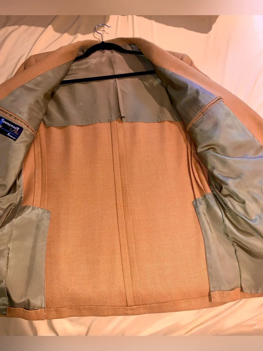VTG 70s Towncraft JCPenney Mustard Yellow Sport Coat Blazer Mens 42 L